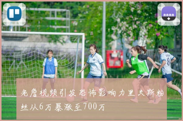 老詹视频引发恐怖影响力里夫斯粉丝从6万暴涨至700万